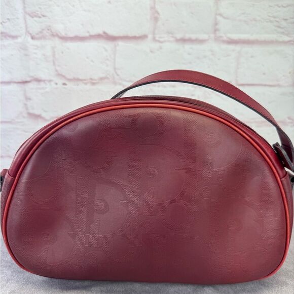 Christian Dior Trotter Vintage Red Leather Bag with Pouch - Picture 5 of 16